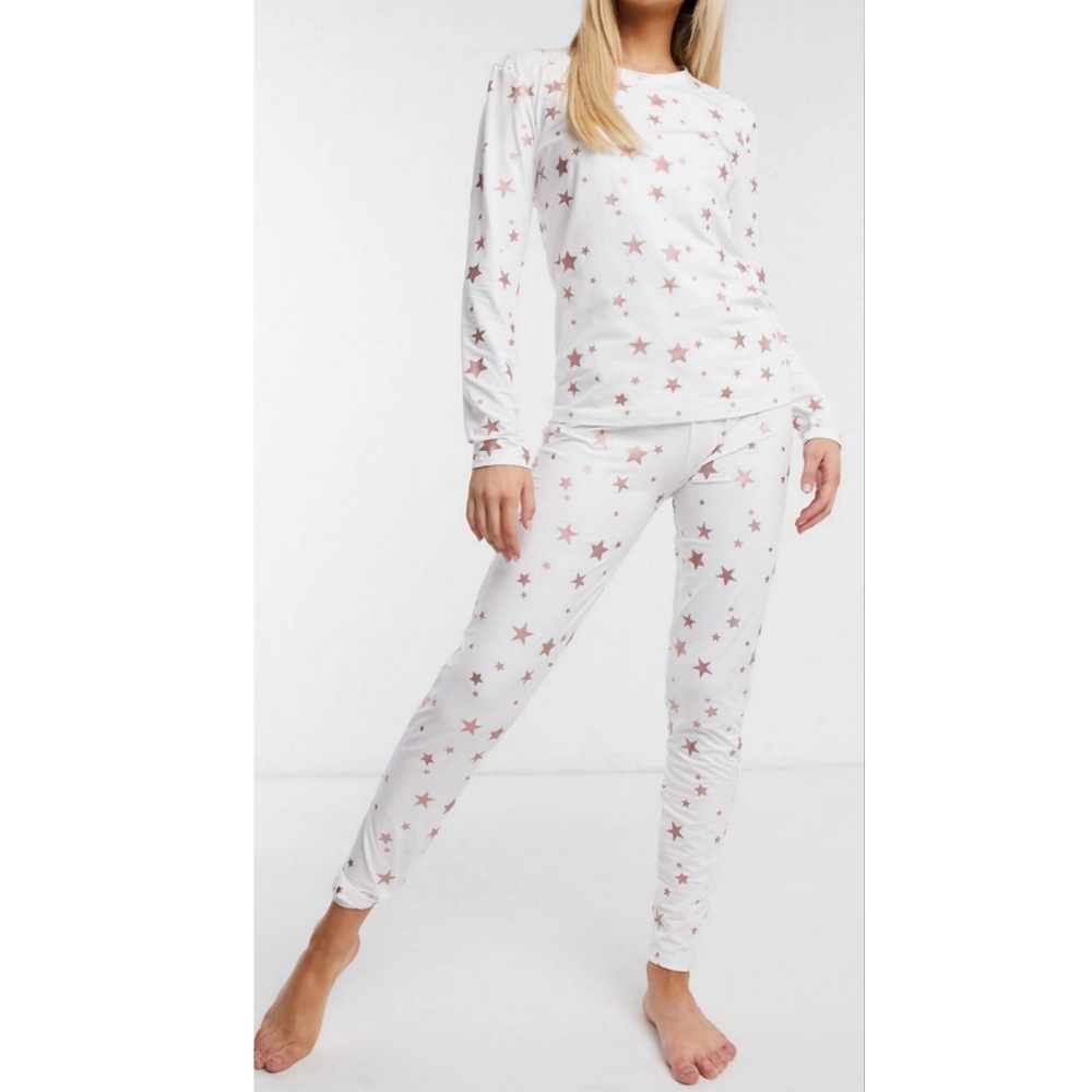 Star Print Pajama Set
